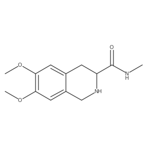 (3S)-6,7-dimethoxy-N-methyl-1,2,3,4-tetrahydroisoquinoline-3-carboxamide Structure