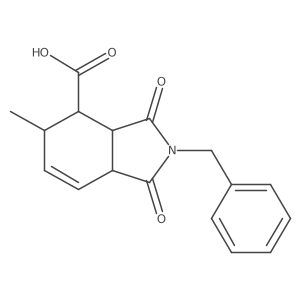 2-benzyl-5-methyl-1,3-dioxo-2,3,3a,4,5,7a-hexahydro-1H-isoindole-4-carboxylic acid Structure