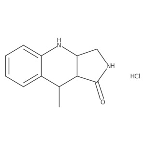 9-methyl-1H,2H,3H,3aH,4H,9H,9aH-pyrrolo[3,4-b]quinolin-1-one hydrochloride Structure