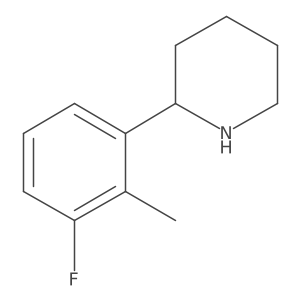 (S)-2-(3-Fluoro-2-methylphenyl)piperidine结构式