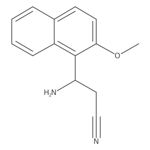 (I(2)R)-I(2)-Amino-2-methoxy-1-naphthalenepropanenitrile结构式