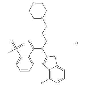 N-(4-fluorobenzo[d]thiazol-2-yl)-2-(methylsulfonyl)-N-(3-morpholinopropyl)benzamide hydrochloride Structure