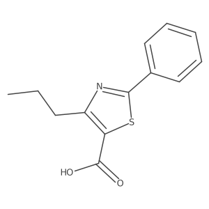 2-Phenyl-4-propyl-5-thiazolecarboxylic acid Structure