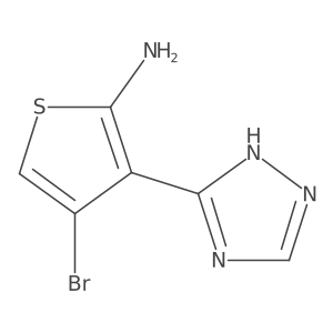 4-bromo-3-(4H-1,2,4-triazol-3-yl)thiophen-2-amine Structure