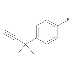 1-Fluoro-4-(2-methylbut-3-yn-2-yl)benzene Structure