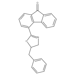 (S)-4-(5-Benzyl-4,5-dihydrooxazol-2-yl)-9H-fluoren-9-one结构式