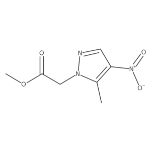 methyl 2-(5-methyl-4-nitro-1H-pyrazol-1-yl)acetate Structure