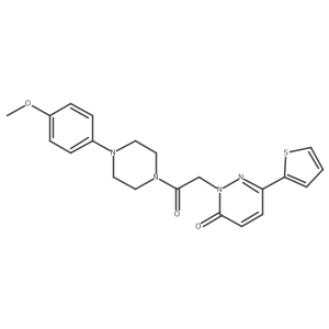2-{2-[4-(4-methoxyphenyl)piperazino]-2-oxoethyl}-6-(2-thienyl)-3(2H)-pyridazinone Structure