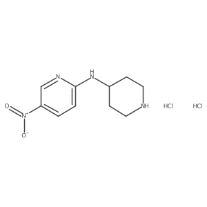 (5-Nitro-pyridin-2-yl)-piperidin-4-yl-amine dihydrochloride Structure