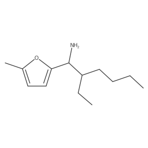 I+/--(1-Ethylpentyl)-5-methyl-2-furanmethanamine Structure