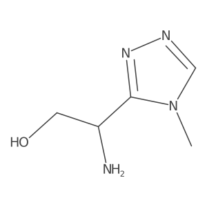 2-Amino-2-(4-methyl-4H-1,2,4-triazol-3-yl)ethan-1-ol Structure
