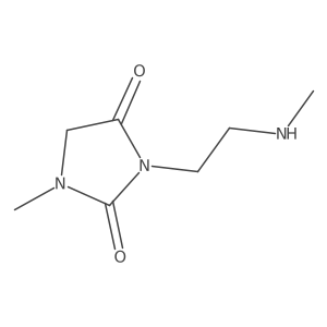 1-Methyl-3-[2-(methylamino)ethyl]-2,4-imidazolidinedione结构式