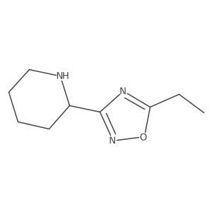 2-(5-Ethyl-1,2,4-oxadiazol-3-yl)piperidine Structure