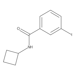 N-cyclobutyl-3-iodobenzamide结构式