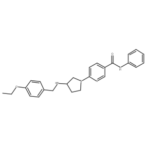 6-(3-{[(4-ethoxyphenyl)methyl]amino}pyrrolidin-1-yl)-N-phenylpyridine-3-carboxamide Structure