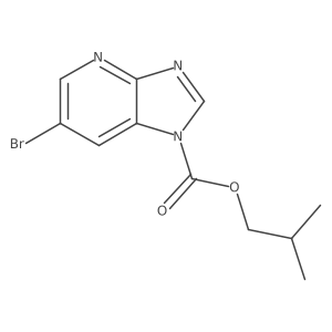 isobutyl 6-bromo-1H-imidazo[4,5-b]pyridine-1-carboxylate Structure
