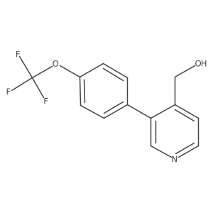 (3-(4-(Trifluoromethoxy)phenyl)pyridin-4-yl)methanol结构式
