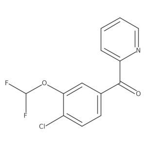 2-(4-Chloro-3-(difluoromethoxy)benzoyl)pyridine Structure