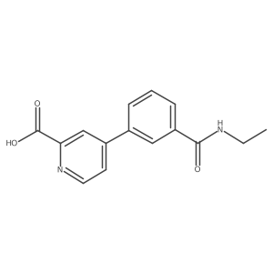 4-[3-(N-Ethylaminocarbonyl)phenyl]picolinic acid Structure
