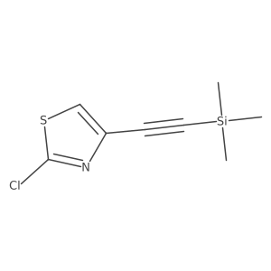2-Chloro-4-((trimethylsilyl)ethynyl)thiazole Structure