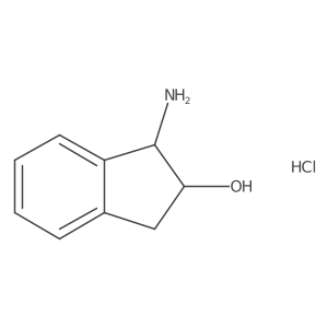 (1S,2S)-1-amino-2,3-dihydro-1H-inden-2-ol hydrochloride Structure