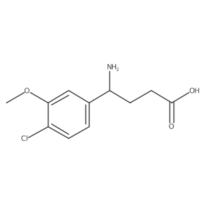 4-Amino-4-(4-chloro-3-methoxyphenyl)butanoic acid Structure