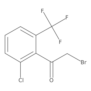 2'-Chloro-6'-(trifluoromethyl)phenacyl bromide Structure