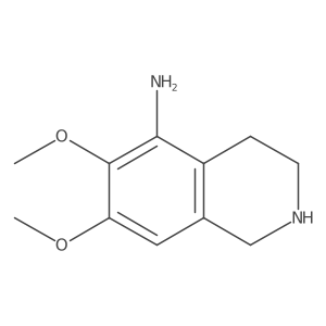 6,7-Dimethoxy-1,2,3,4-tetrahydroisoquinolin-5-amine Structure