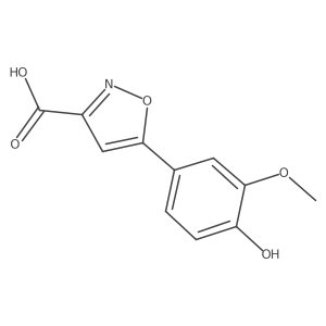 5-(4-Hydroxy-3-methoxyphenyl)isoxazole-3-carboxylic Acid Structure