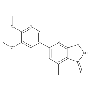 5h-Pyrrolo[3,4-b]pyridin-5-one,2-(5,6-dimethoxy-3-pyridinyl)-6,7-dihydro-4-methyl- Structure