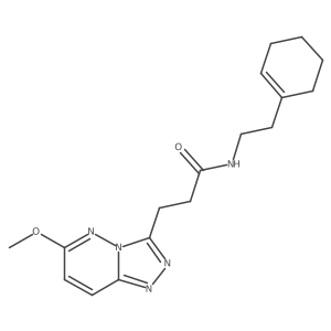 N-[2-(cyclohex-1-en-1-yl)ethyl]-3-(6-methoxy[1,2,4]triazolo[4,3-b]pyridazin-3-yl)propanamide Structure