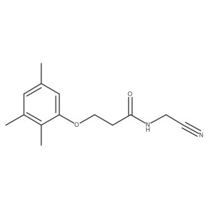 N-(cyanomethyl)-3-(2,3,5-trimethylphenoxy)propanamide Structure