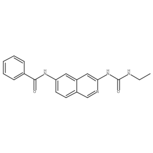 N-[3-(3-ethylureido)isoquinolin-6-yl]benzamide Structure