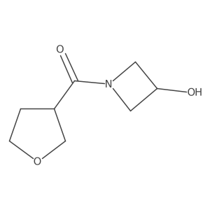 1-(Oxolane-3-carbonyl)azetidin-3-ol结构式