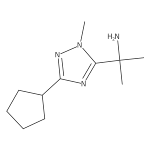2-(3-Cyclopentyl-1-methyl-1h-1,2,4-triazol-5-yl)propan-2-amine Structure