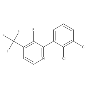2-(2,3-Dichlorophenyl)-3-fluoro-4-(trifluoromethyl)pyridine Structure