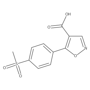 5-(4-Methanesulfonylphenyl)-1,2-oxazole-4-carboxylic acid Structure