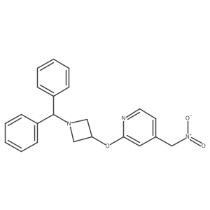 2-(1-Benzhydrylazetidin-3-yl)oxy-4-(nitromethyl)pyridine Structure