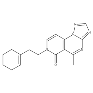 7-[2-(1-cyclohexenyl)ethyl]-5-methylpyrido[3,4-e][1,2,4]triazolo[1,5-a]pyrimidin-6(7H)-one Structure
