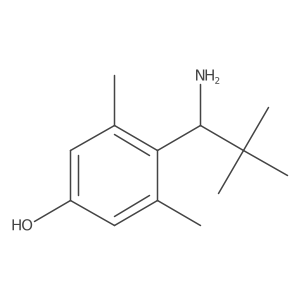 4-(1-Amino-2,2-dimethylpropyl)-3,5-dimethylphenol结构式