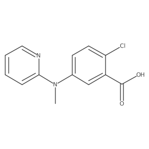 2-Chloro-5-(methyl-(pyridin-2-yl)-amino)-benzoic acid Structure