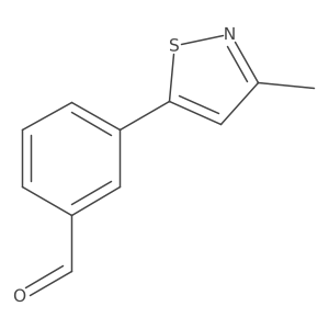 3-(3-Methyl-isothiazol-5-yl)-benzaldehyde结构式