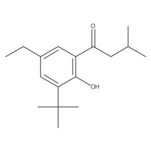 1-(3-Tert-butyl-5-ethyl-2-hydroxyphenyl)-3-methylbutan-1-one Structure