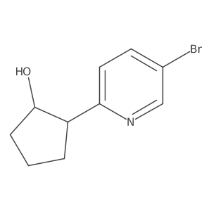 2-(5-Bromopyridin-2-yl)cyclopentanol结构式