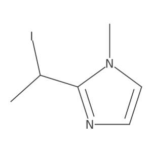 2-(1-iodoethyl)-1-methyl-1H-imidazole结构式