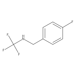 1,1,1-trifluoro-N-(4-fluorobenzyl)methanamine结构式