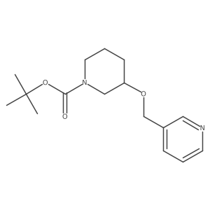 (R)-tert-butyl 3-(pyridin-3-ylmethoxy)piperidine-1-carboxylate Structure
