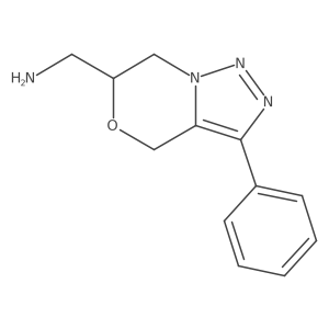 (3-Phenyl-6,7-dihydro-4H-[1,2,3]triazolo[5,1-c][1,4]oxazin-6-yl)methanamine结构式