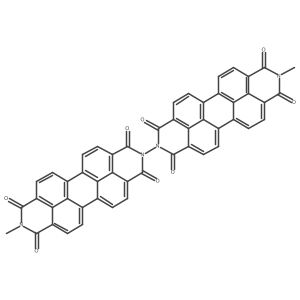 9,9'-Dimethyl-1H,1'H-[2,2'-bianthra[2,1,9-def:6,5,10-d'e'f']diisoquinolin]-1,1',3,3',8,8',10,10'(9H,9'H)-octaone结构式