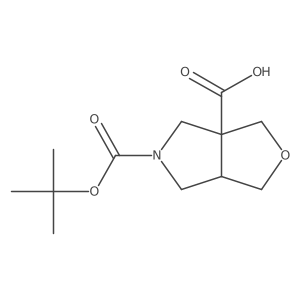 5-[(tert-butoxy)carbonyl]-hexahydro-1H-furo[3,4-c]pyrrole-3a-carboxylic acid Structure